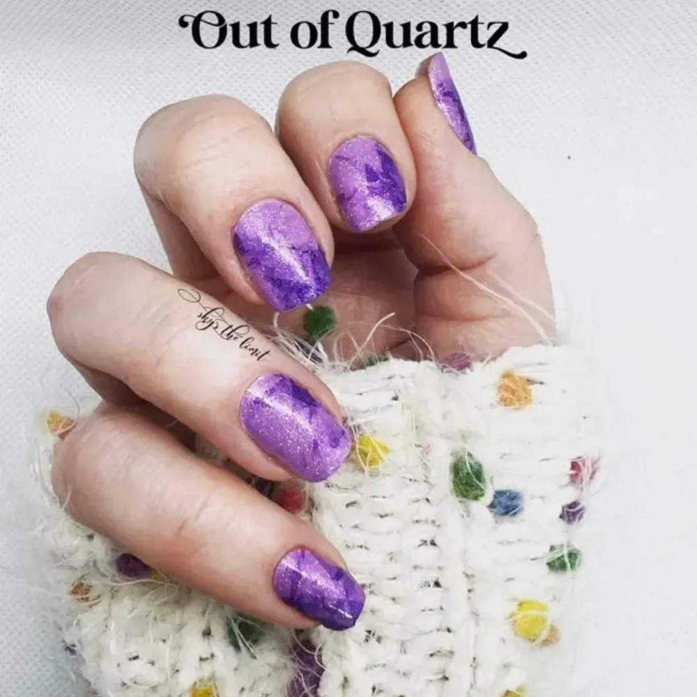 *Retired* Color Street: Out of Quartz | Purple Amethyst Glitter Jewel Stone
